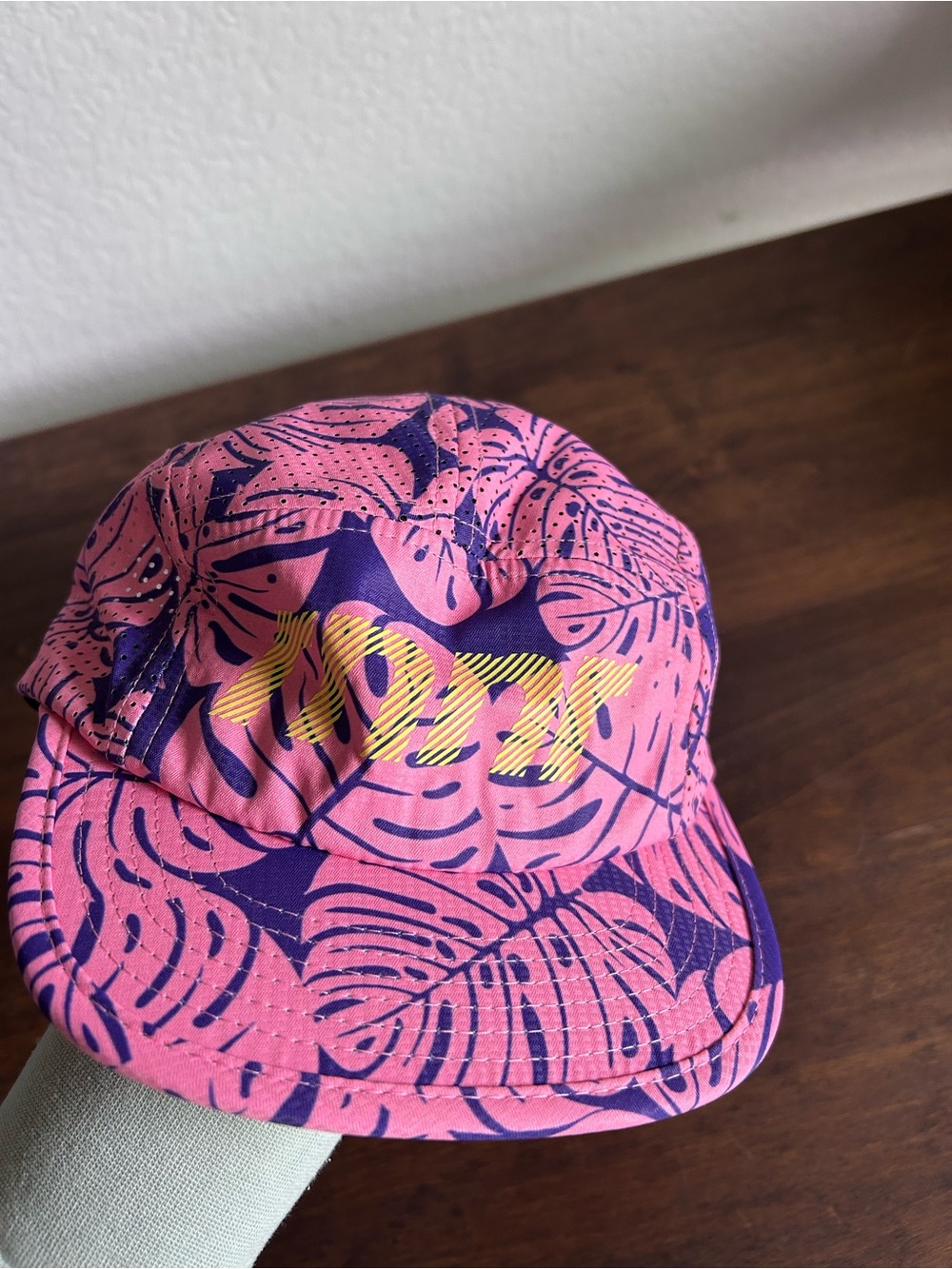 Pink and Purple Tropical Print Women's Cap